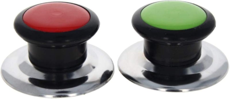 مقبض أغطية بلاستيكية من Yinpecly، مقاوم للحرارة، قطر 1.65 بوصة، مناسب لأغطية أواني الطبخ، قطعتان